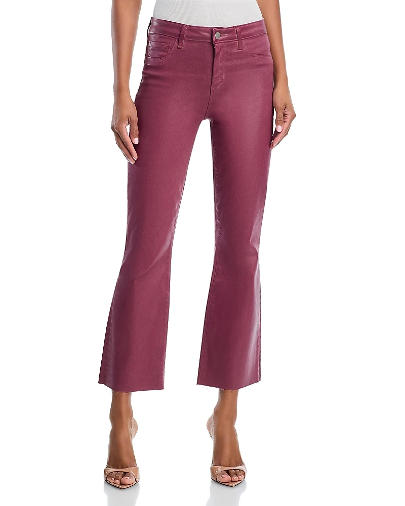 L'Agence Kendra High Rise Cropped Flared Jeans