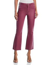L'Agence Kendra High Rise Cropped Flared Jeans