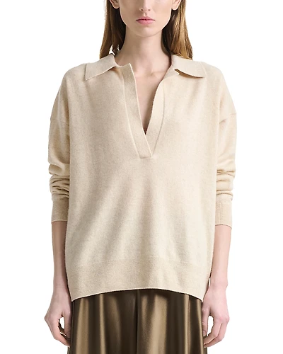 Altuzarra Zaq Cashmere Split Neck Sweater