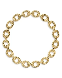 David Yurman Sculpted Cable Oval Link Necklace