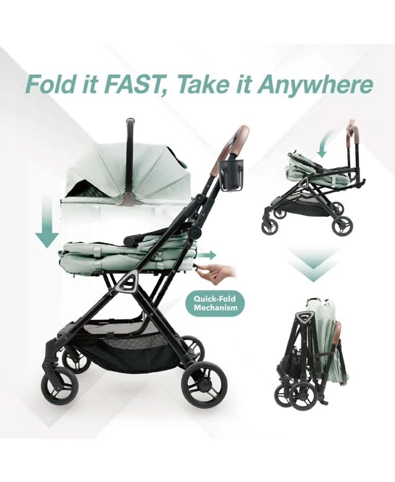 Tinker Small Detachable with Compact Buggy for Cats & Small Dogs Pet Stroller