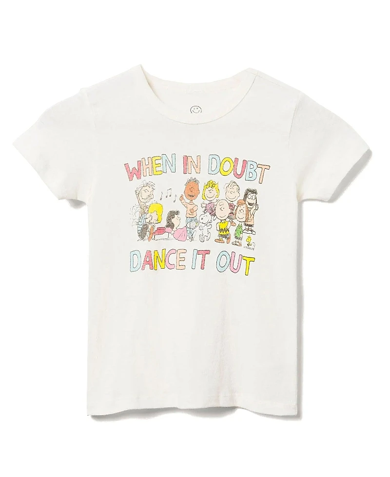 Junk Food Clothing Unisex Peanuts Dance It Out Tee - Little Kid, Big Kid