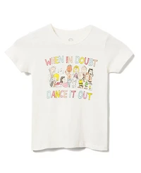 Junk Food Clothing Unisex Peanuts Dance It Out Tee - Little Kid, Big Kid