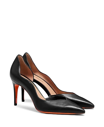 Santoni Women's Leather High-Heel Pump