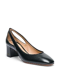 Santoni Women's Leather Mid-Heel Pump