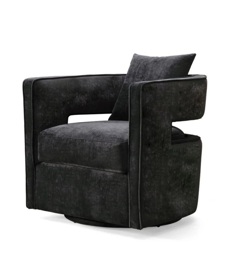 Kennedy Velvet Swivel Chair