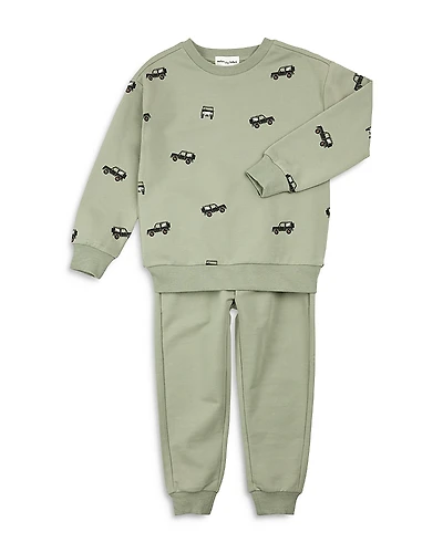 Miles The Label Boys' Truck Sweatshirt & Sweatpants Set - Little Kid