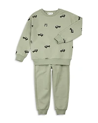 Miles The Label Boys' Truck Sweatshirt & Sweatpants Set - Little Kid