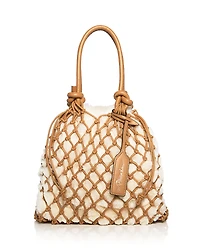3.1 Phillip Lim Faux Fur Macrame Mini Sac Tote