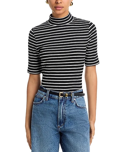 rag & bone The Knit Ribbed Turtleneck Tee