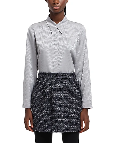 Emporio Armani Chevron Print Shirt