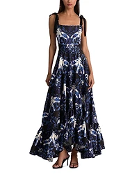 Alice and Olivia Rosalee Tie Strap Bustier Maxi Dress