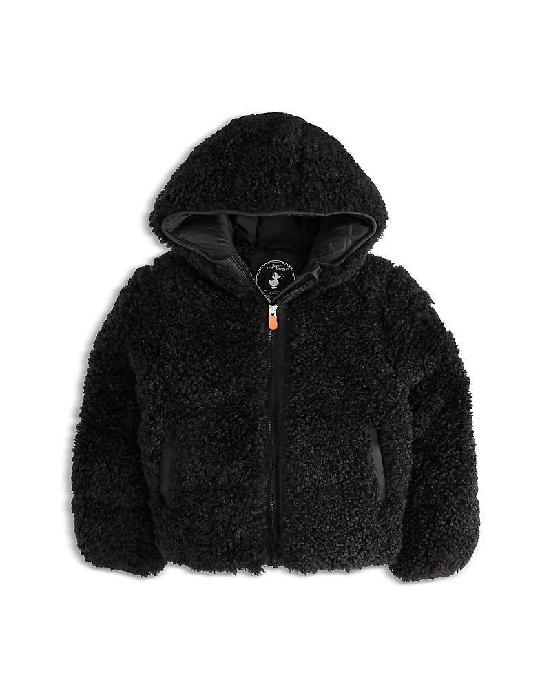 Save The Duck Girls' Kenda Faux Shearling Jacket - Little Kid, Big Kid