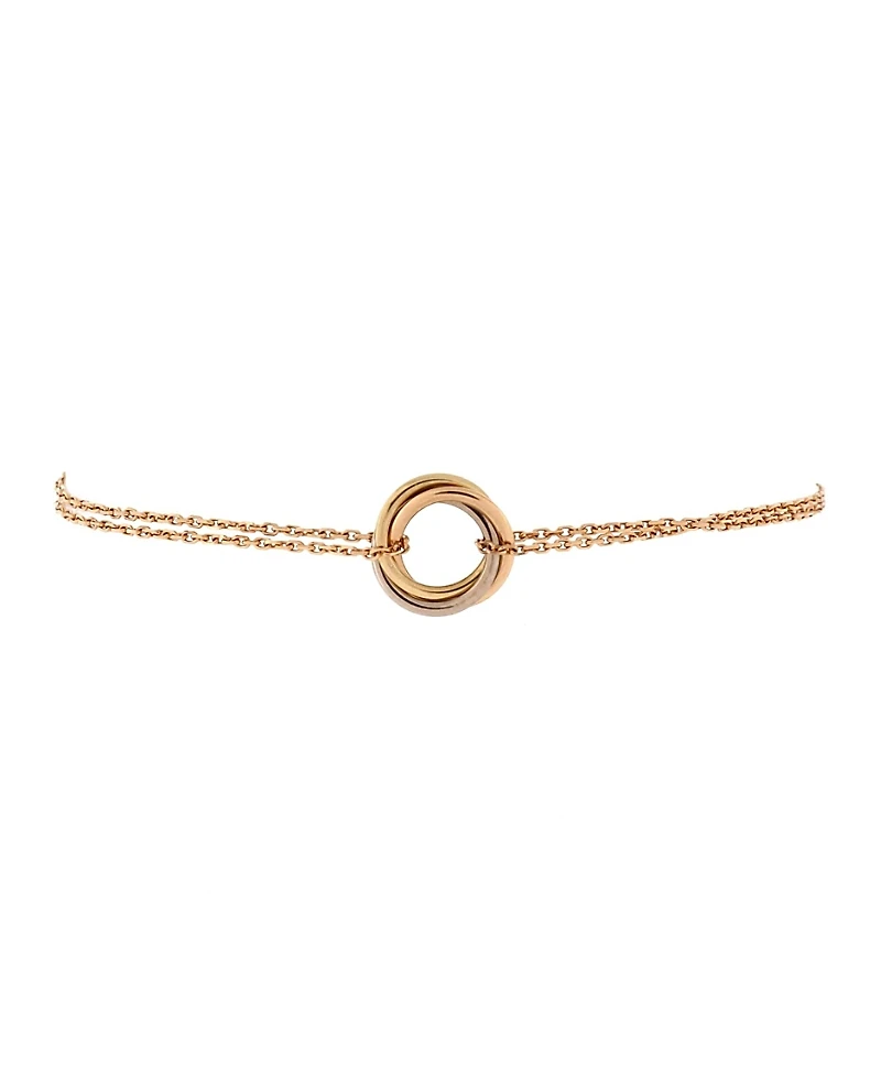 Pre-Owned Cartier Trinity Chain Bracelet 18K Tricolor Gold