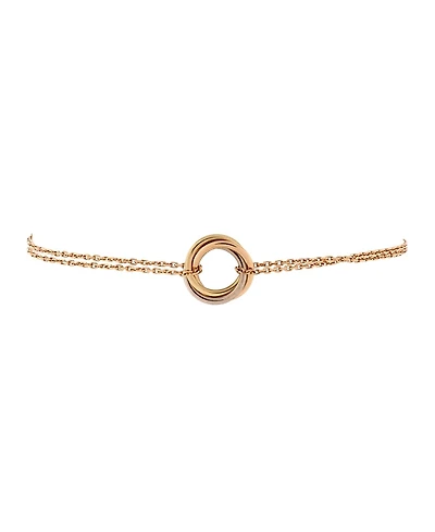 Pre-Owned Cartier Trinity Chain Bracelet 18K Tricolor Gold