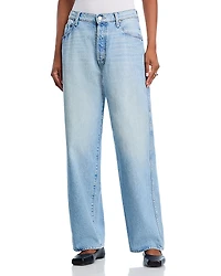 Mother The Delinquent Button Nerdy High Rise Jeans