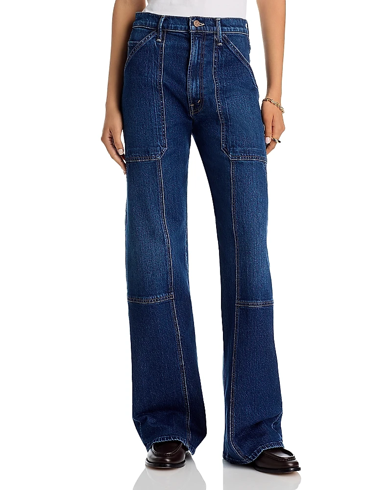 Mother The Lasso Utility Sneak High Rise Jeans