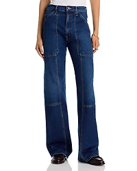 Mother The Lasso Utility Sneak High Rise Jeans