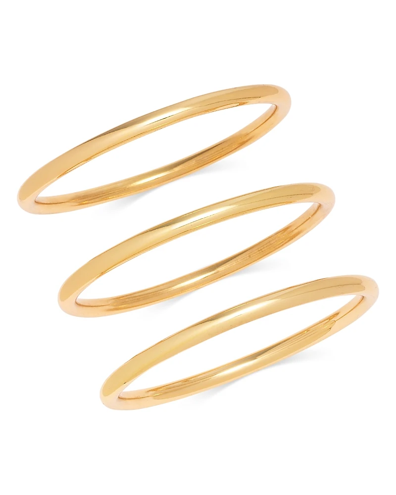 Aqua Thin Bangle Bracelets, Set of 3 - Exclusive