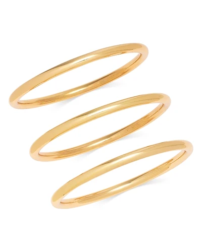 Aqua Thin Bangle Bracelets, Set of 3 - Exclusive