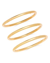 Aqua Thin Bangle Bracelets, Set of 3 - Exclusive
