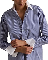 Relaxed Fit Two-Tone Striped Shirt