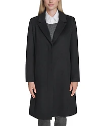 Cole Haan Single Breasted Notch Collar Coat