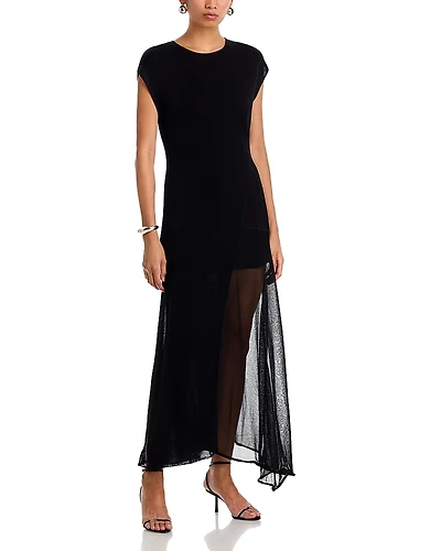 Jason Wu Collection Asymmetrical Seamed High/Low Knit Dress
