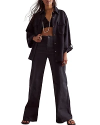 Free People We The Libre High Rise Wide Leg Jeans