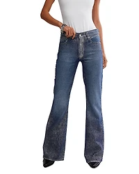 Free People West Coast Metallic Jeans