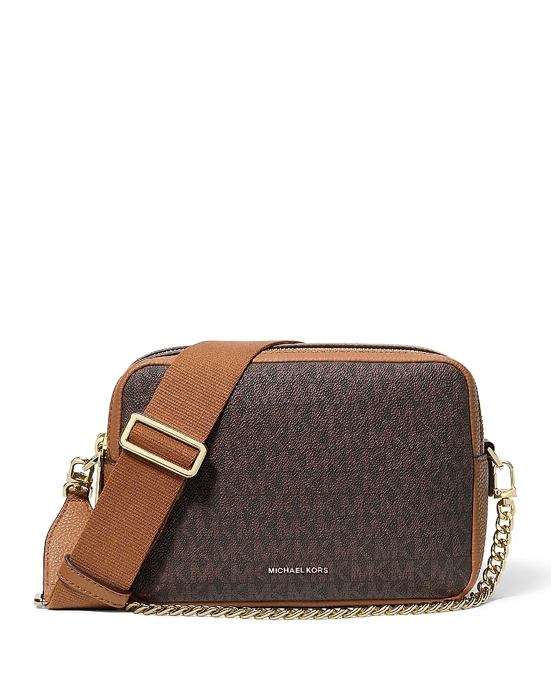 Michael Kors Bryant Medium Double Zip Chain Camera Crossbody
