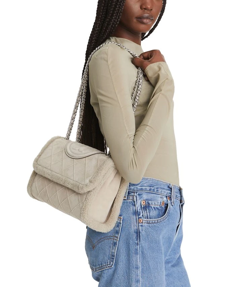 Fleming Soft Shearling Convertible Shoulder Bag