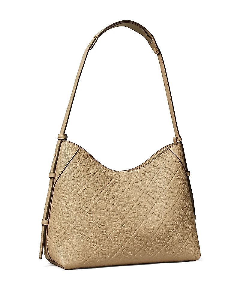 Tory Burch T Monogram Soft Pebble Medium Shoulder Bag