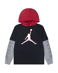 Jordan Boys' Gametime Layered Look Hoodie - Big Kid