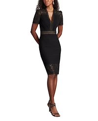 Brone Illusion Lace Cocktail Dress