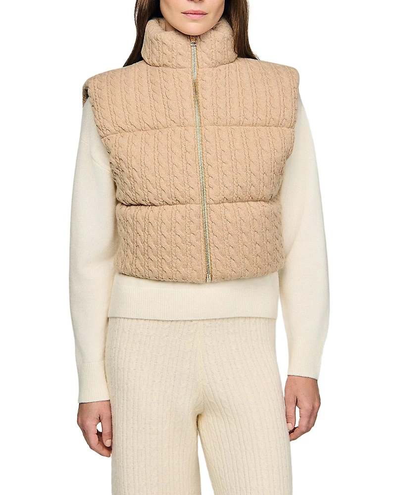 Sandro Sven Sleeveless Puffer Jacket