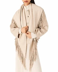 Maje Fringe Detail Coat