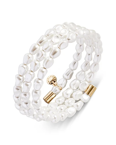 Baublebar Ondine Imitation Pearl Coil Stretch Bracelet