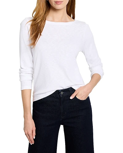 Nzt By Nic+Zoe Long Sleeve Modern Boat Tee