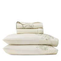 Boll & Branch Signature Etched Peony Piped-Edge Sheet Set