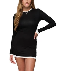 Edikted Norah Contrast Layered Mini Dress
