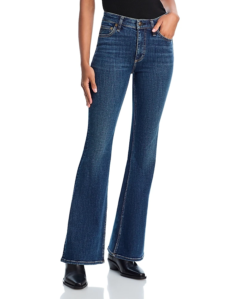 rag & bone Flexi Dahlia Full Length Flared Jeans