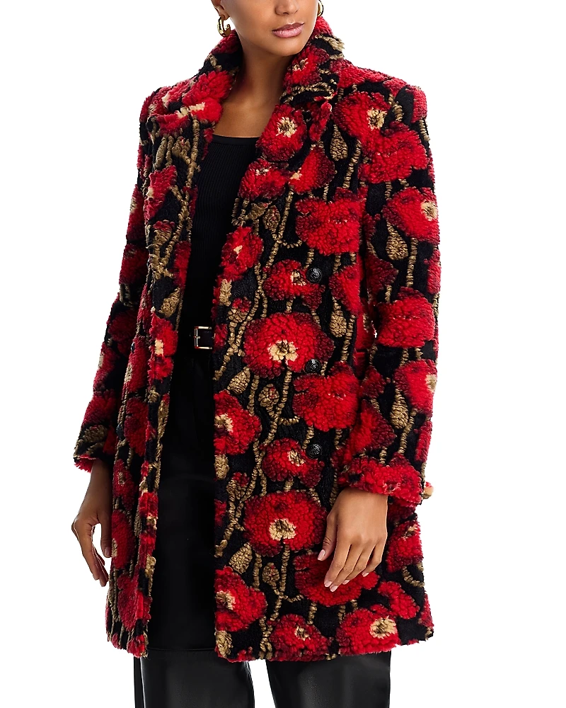 L'Agence Tristan Sherpa Midi Coat