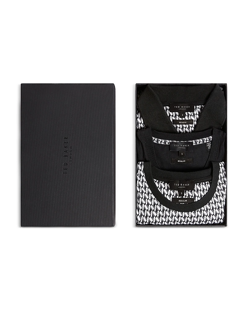 Ted Baker Sangs Geometric Jersey Top Gift Set, 3 Pack