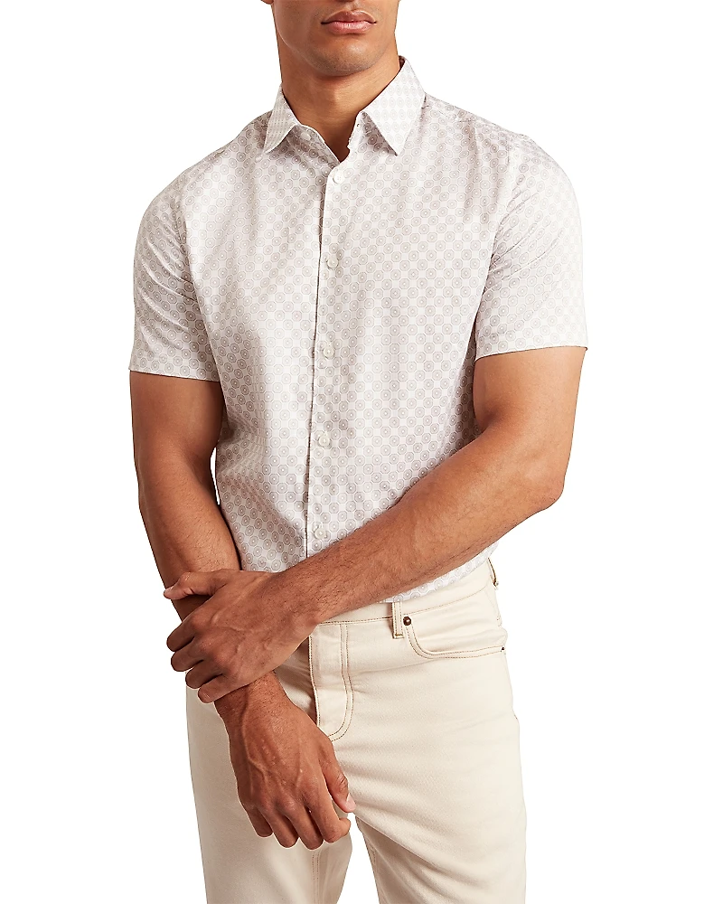 Ted Baker Sefsho Printed Short Sleeve Shirt