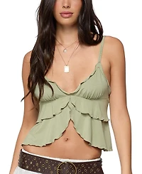 Edikted Kailan Ruffled Babydoll Top