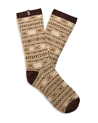 Ugg Leslie Fuzzy Crew Socks