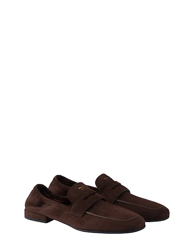 Prada Women's Shuffle Antiqued Suede Loafers