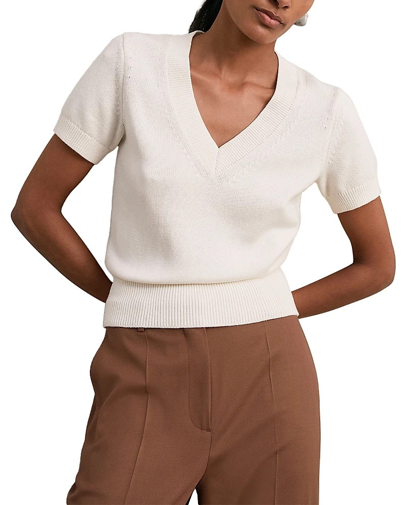 Reiss V Neck Knit Sweater