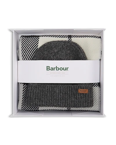 Barbour Pendle Knit Beanie & Scarf Set